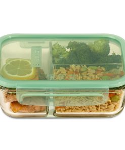 Snapware MealBox 3.8-cup Divided Glass Storage Container with Lid