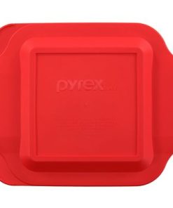 Pyrex Red Lid for 8" Square Glass Baking Dish